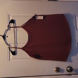 Black Tape Rust colored Cami Size Xl NWT